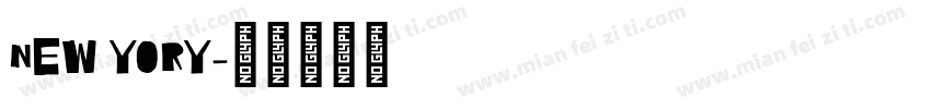NEW YORY字体转换